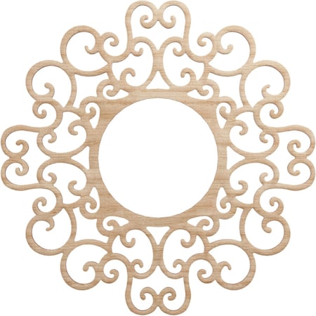 Ekena Millwork Reims Wood Fretwork Pierced Ceiling Medallion, Alder, 22"OD x 8 3/8"ID x 3/8"T CMWP22X22X0375REAL